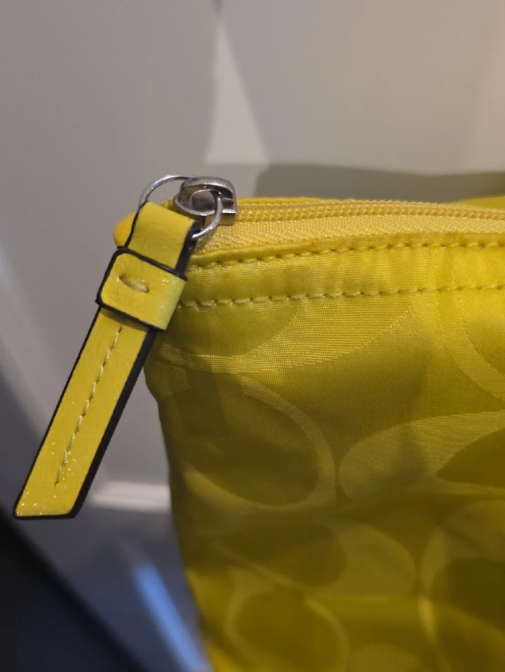 Coach NWOT Yellow Nylon Set
